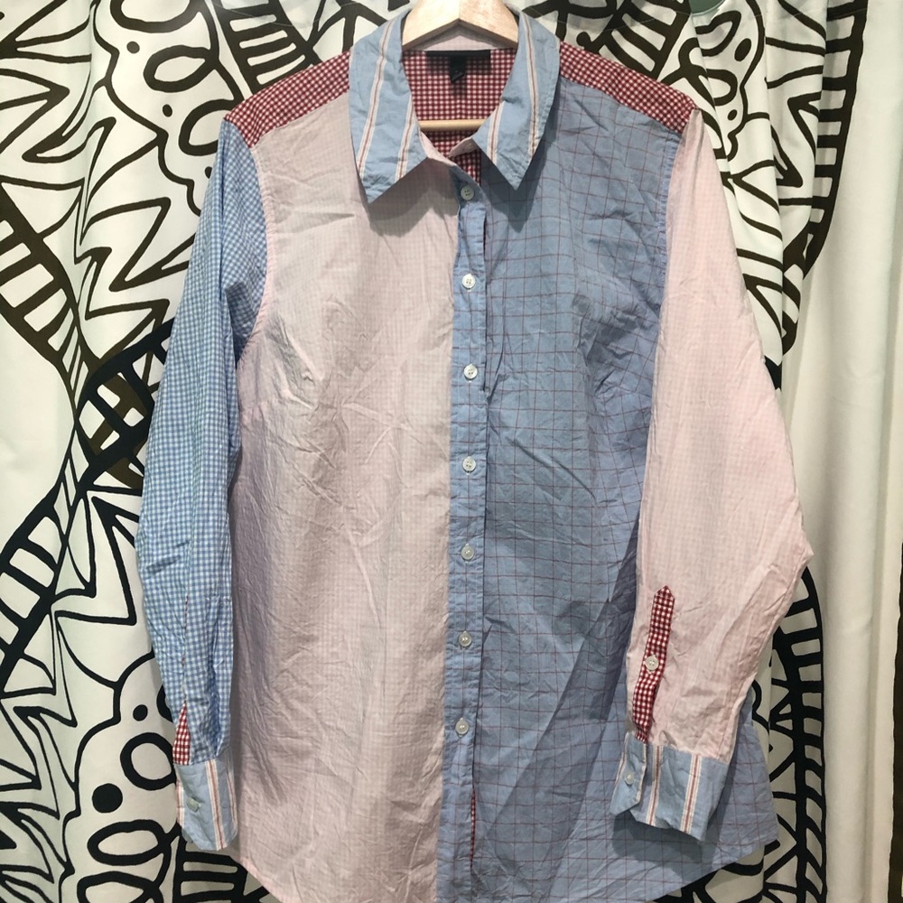 Lane Bryant Mixed Pattern Button Down - image 8